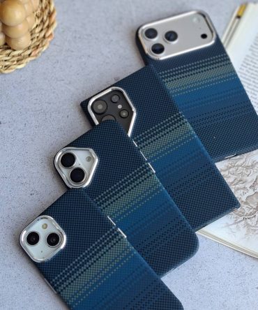 قاب کربن وینتیج آبی (آیفون و سامسونگ)